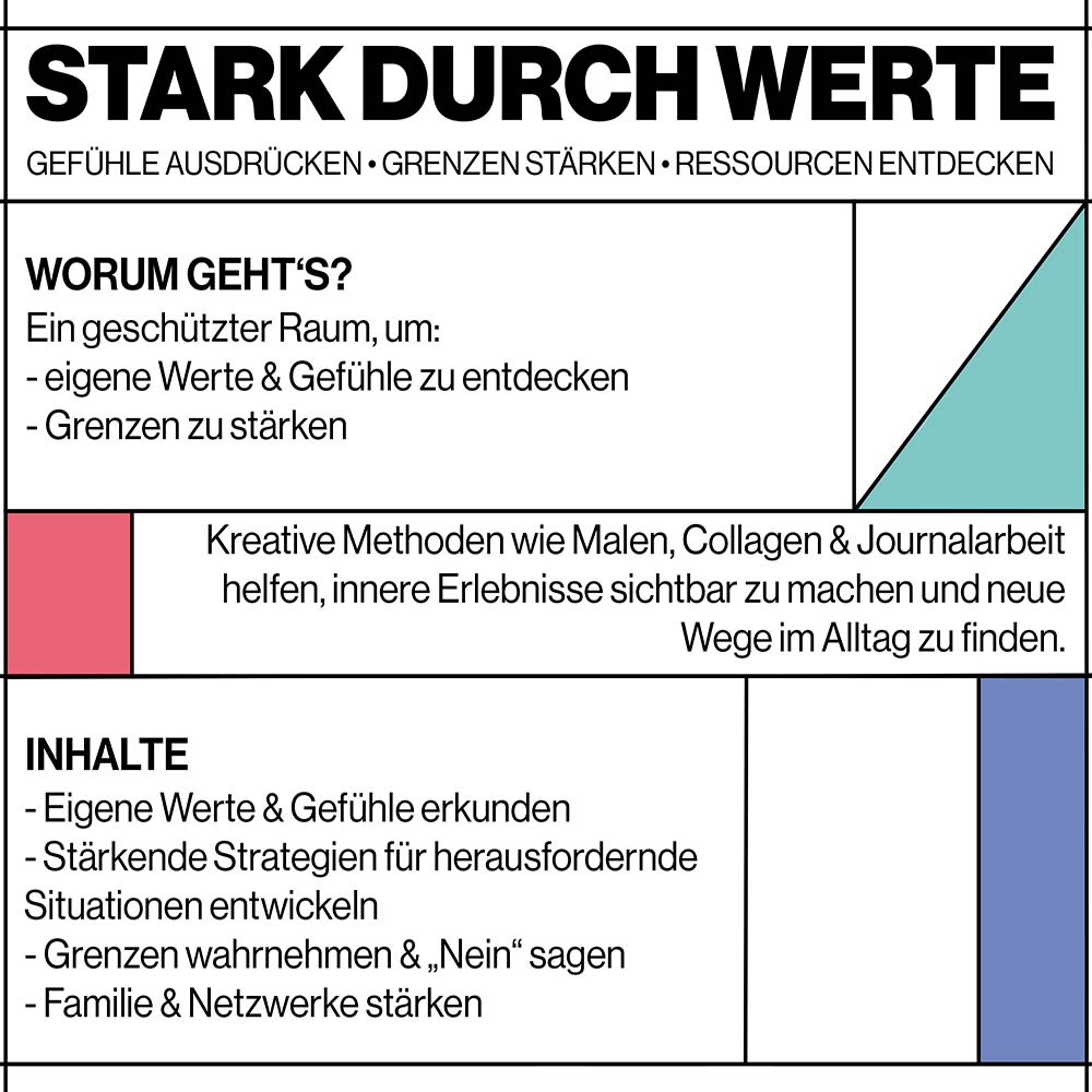 Stark durch Werte – Gewaltprävention für Frauen und ihre Kinder